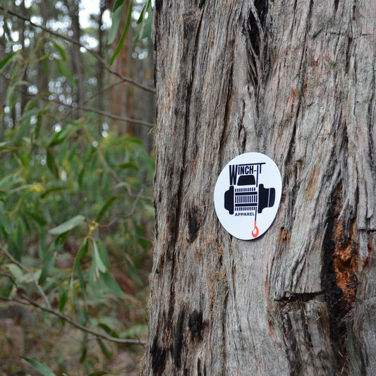 Winch-It Sticker - White