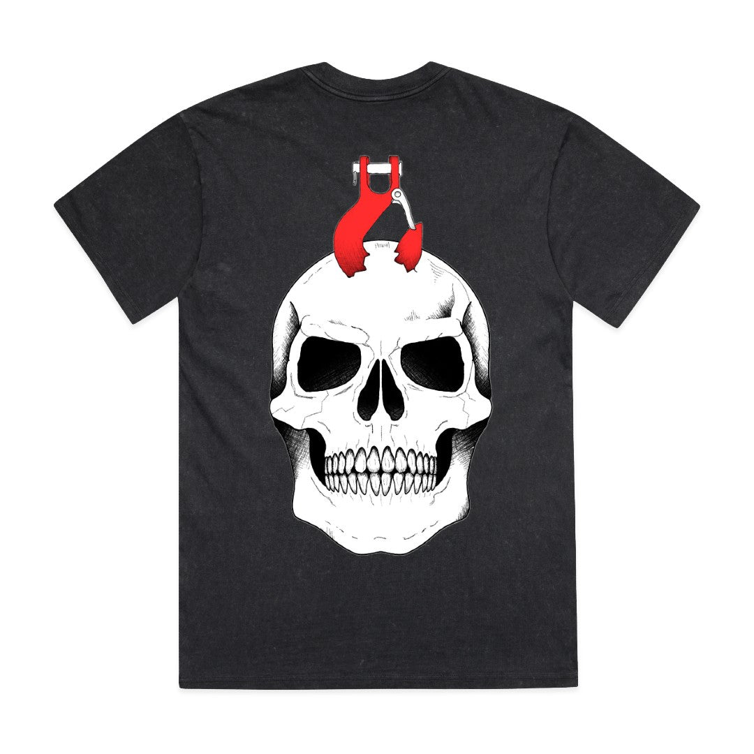 Stone Wash Skull Tee